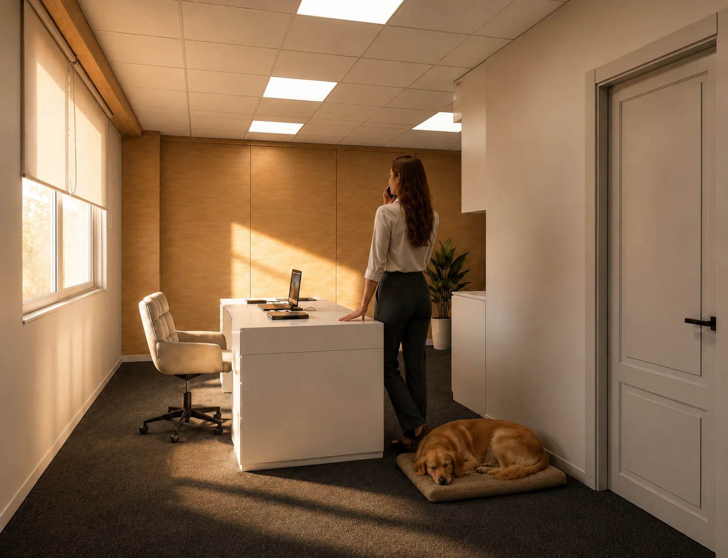 Büroopind töökoja kõrval